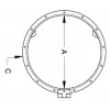 Yuvarlak modern hatch 419mm