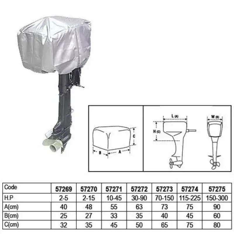 Dıştan Takma Motor Örtüsü - 2,5 - 15 Hp