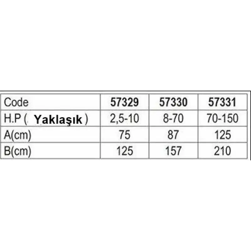 Dıştan Takma Motor Örtüsü - Tam Boy - 2,5 - 10 Hp