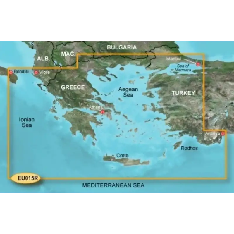 Garmin Bluechart G3 GPS Harita Kartı (Ege/Marmara)