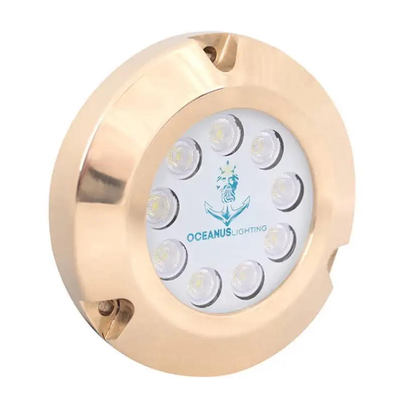 Oceanus OCL0934-B Bronz Su Altı Lambası 9 Led (Mavi Led)