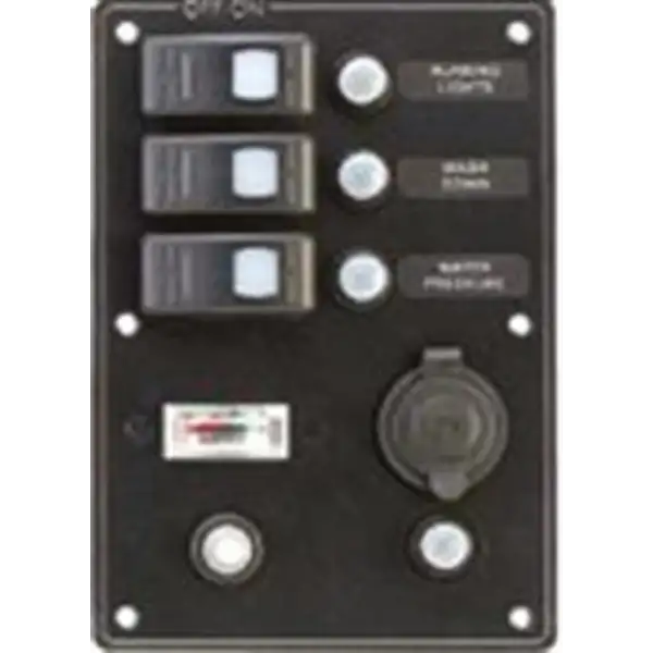 3lü Çakmaklı Ve Ampermetreli Sigorta paneli