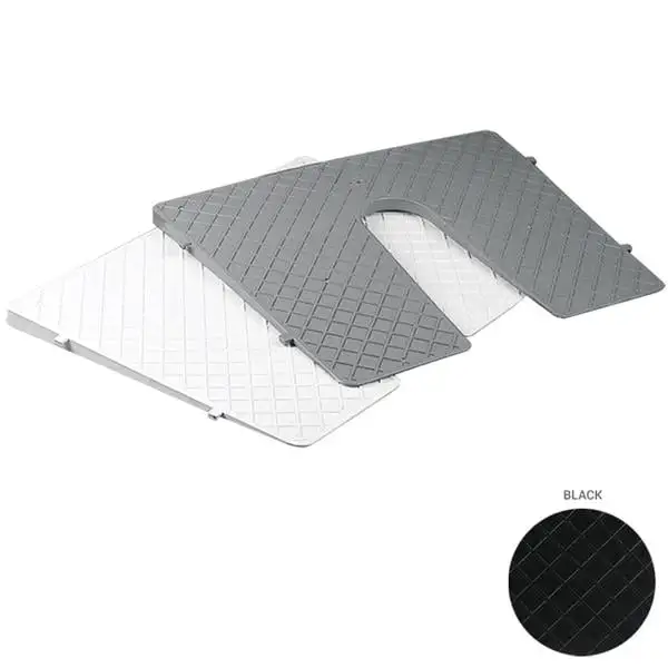 Nuova Rade Ayna Plakası, Eğik, 450X360mm Gri