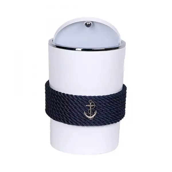 CaptainRA Beyaz Çöp Kovası Lacivert