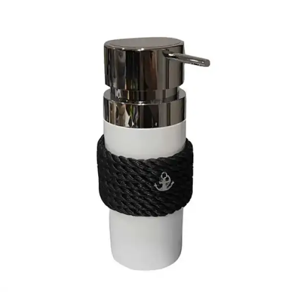 CaptainRA Beyaz Sıvı Sabunluk Siyah