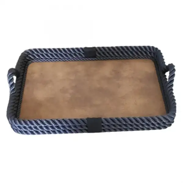 CaptainRA Kalın Halatlı Tepsi 56x43 Lacivert