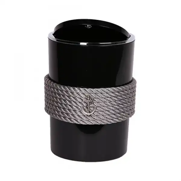 CaptainRA Siyah Çöp Kovası Gri