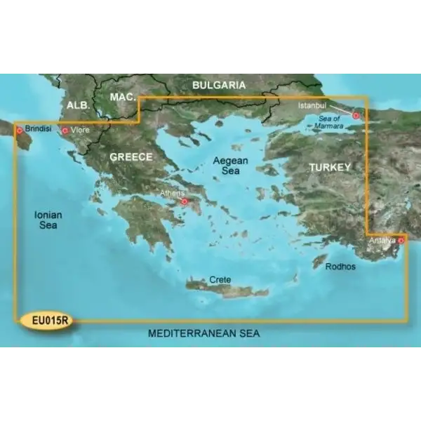 Garmin Bluechart G3 GPS Harita Kartı (Ege/Marmara)