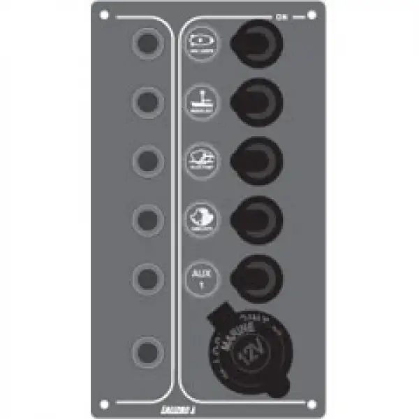 Kontrol Paneli, 5 Sugeçirmez Anahtar Ve Ot. Sigorta, 12V