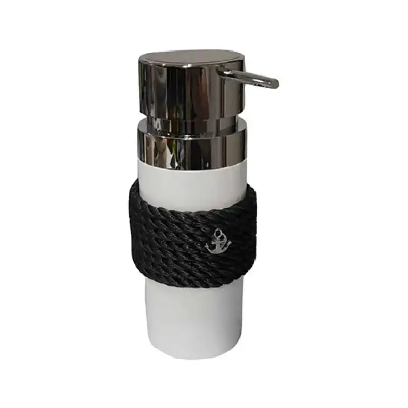 CaptainRA Beyaz Sıvı Sabunluk Siyah