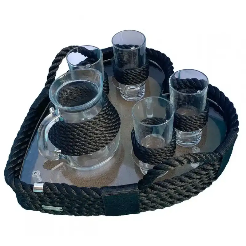 CaptainRA Saki Kalp Tepsi Siyah