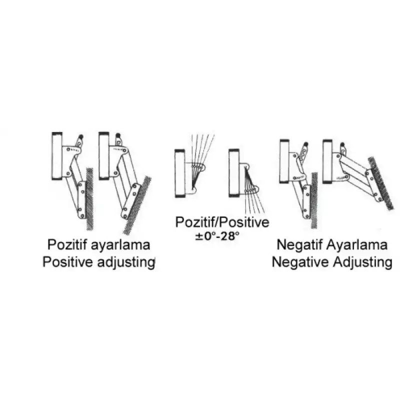 Dıştan Takma Motor Braketi Ayarlanabilir