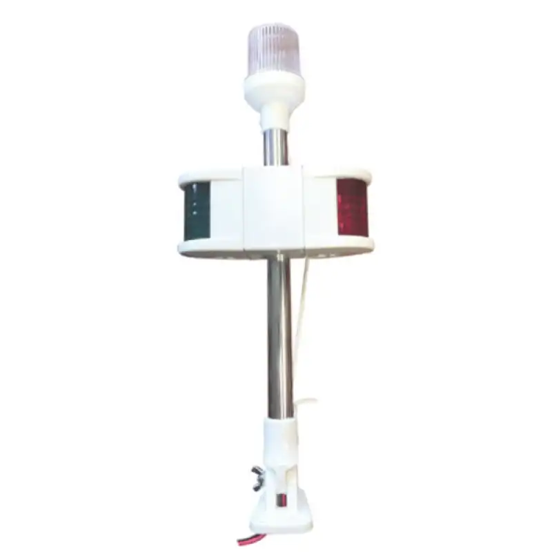 Kombine Işıklı Bayrak Direği 40 cm, 12V Ampul