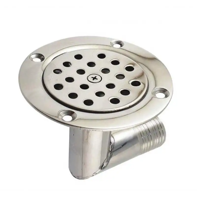 Krom Yer Süzgeçi Dirsekli 25 mm Çıkışlı