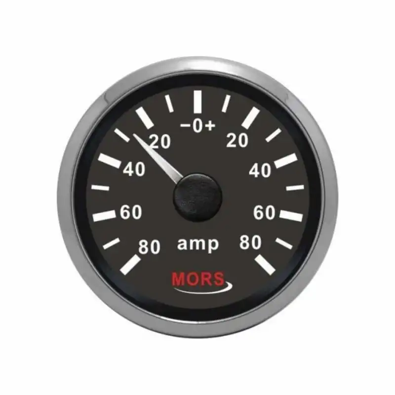Mors Ampermetre Gösterge Renk:Siyah,Voltaj:12-24V