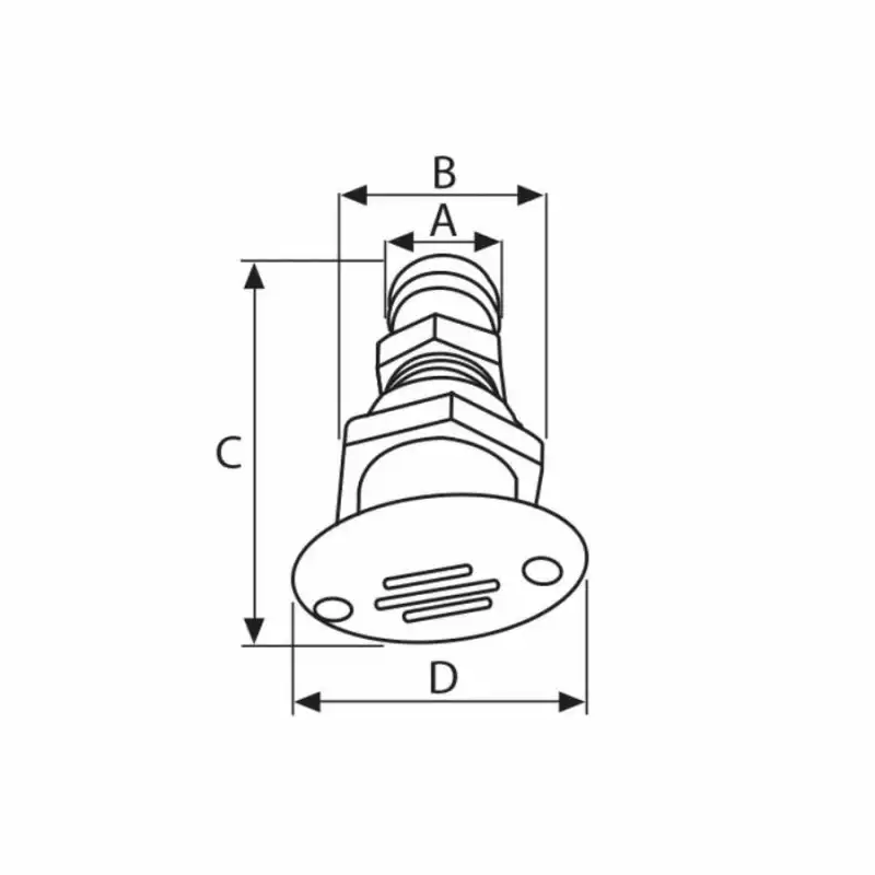 Nuova Rade Tank Havalandırması Plastik Düz