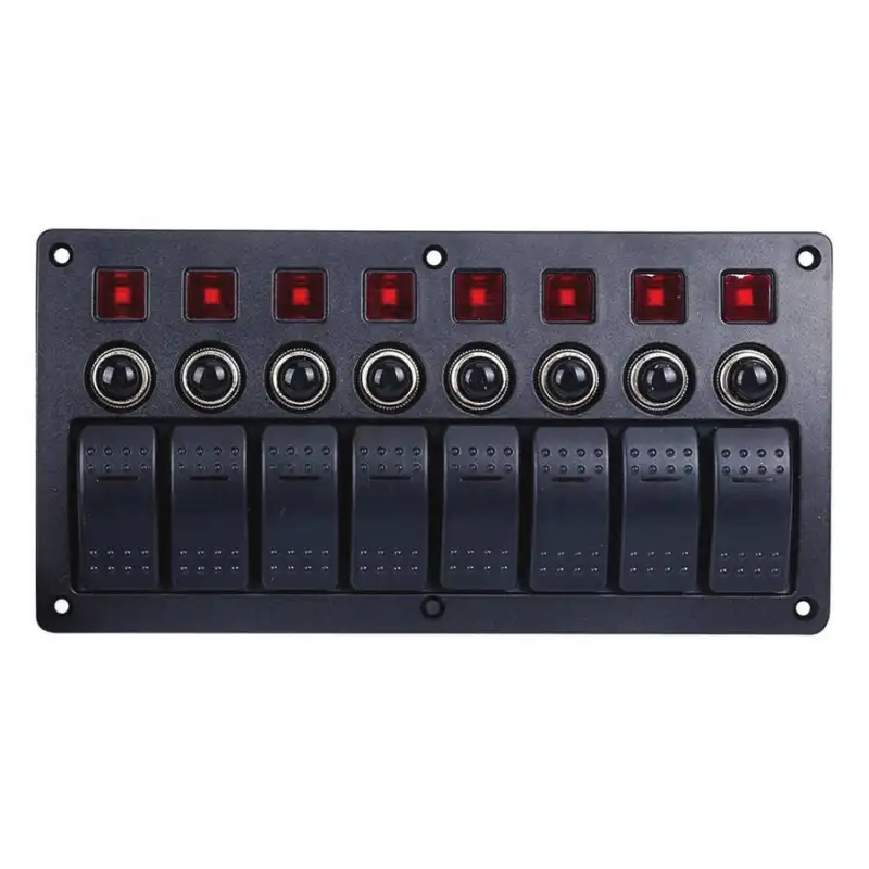 Otomatik Sigortali ve Isikli Switch Paneli Model:6 Anahtar