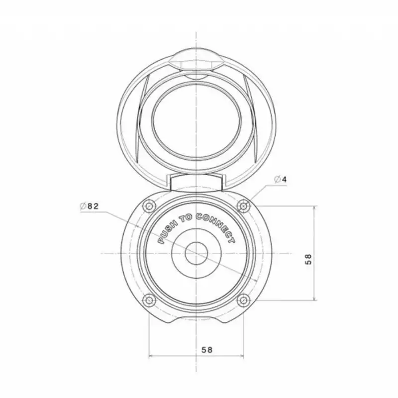Plastik Kapaklı Tekne Su Çıkışı