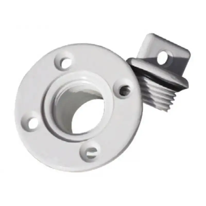 Plastik Miçoz Beyaz Yuvarlak 13mm (1/2)