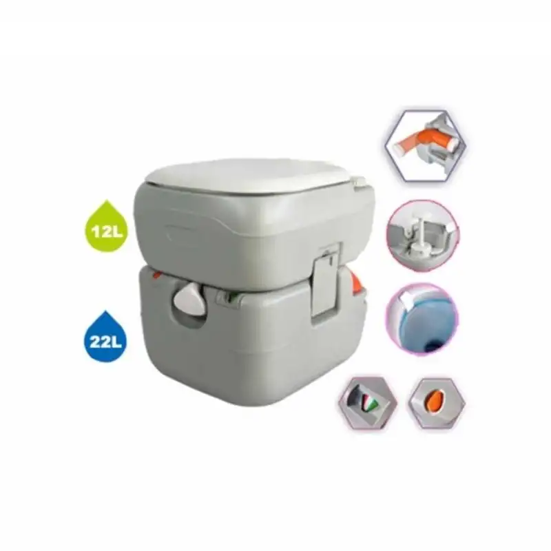 Porvaletti Lüks Portatif Tuvalet 22Lt Pis Su Tankı