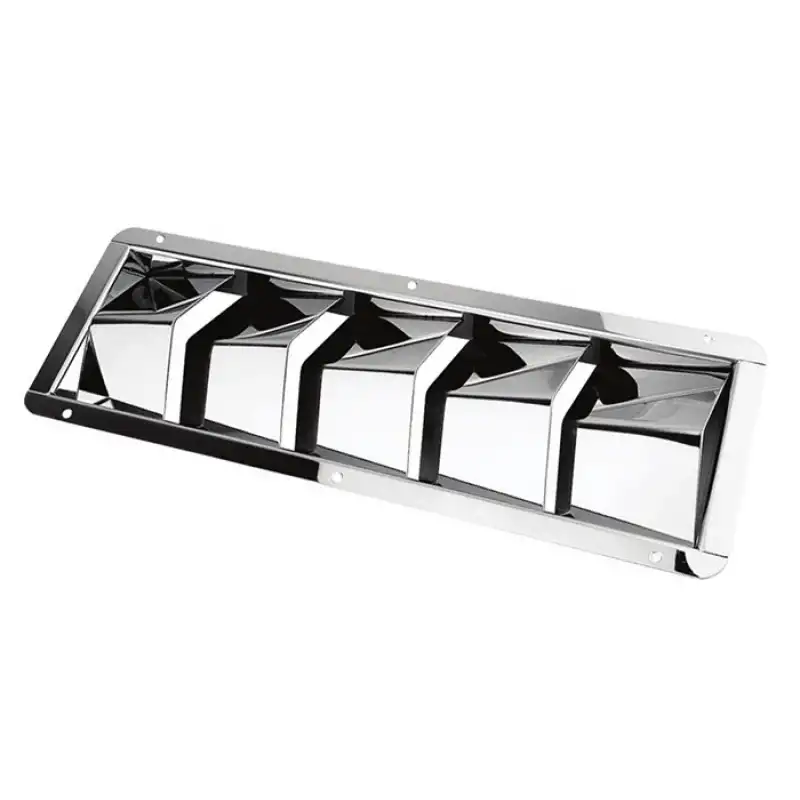 Yan Havalandırma, Paslanmaz Çelik, 8li 50x11cm