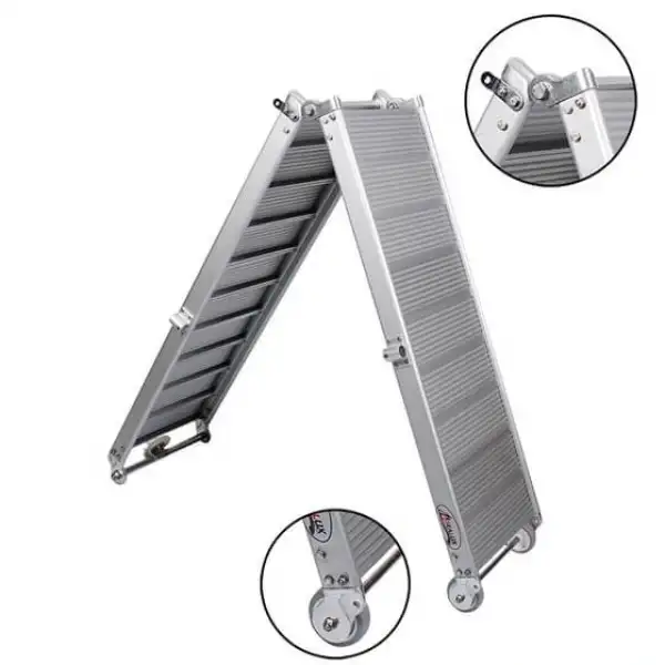 Alüminyum Basamaklı Katlanır Pasarella 35x210cm Sealux