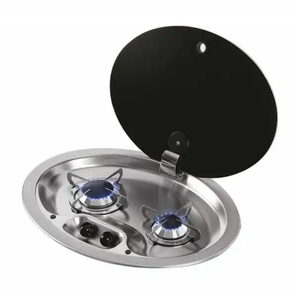 CAN Kapaklı Gömme Çift Gözlü Ocak FC1348