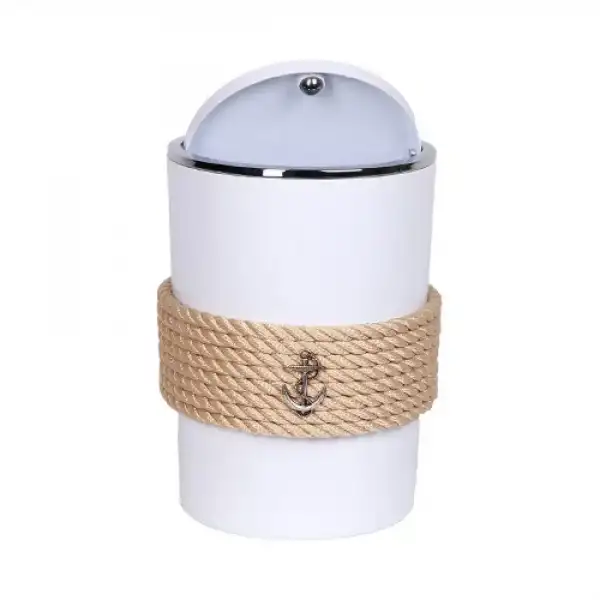 CaptainRA Beyaz Çöp Kovası Bej