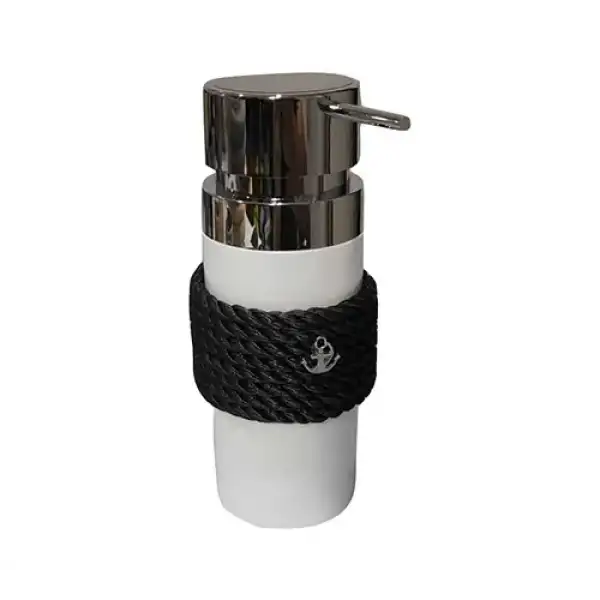 CaptainRA Beyaz Sıvı Sabunluk Siyah