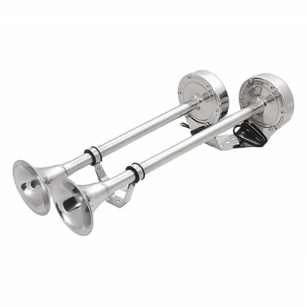 Krom Trompet Korna Çiftli / 12V