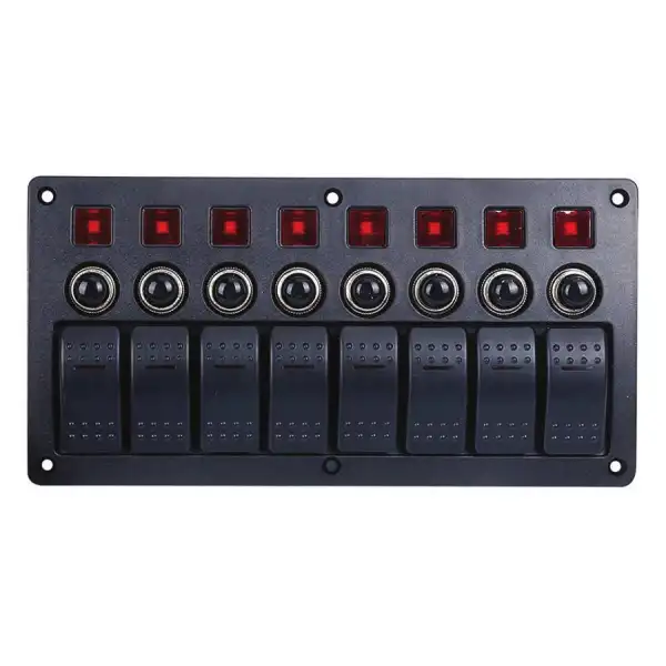 Otomatik Sigortali ve Isikli Switch Paneli Model:8 Anahtar