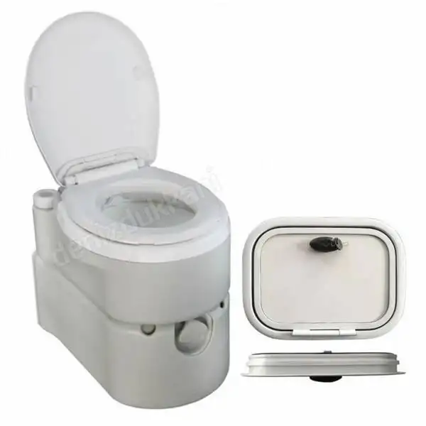 Porvaletti Kasetli Karavan Tuvalet 24L + Servis Kapağı
