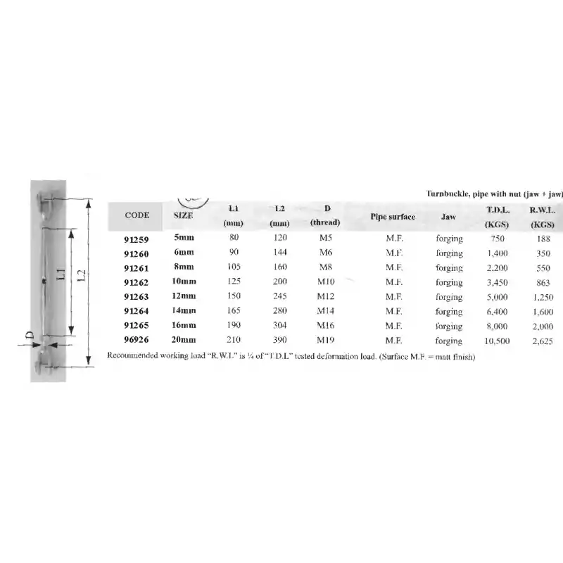 Lalizas 91261 AISI 316 Paslanmaz Çelik Vida Pimli Bow (U Kilit / Mapalı) Şakıl 10 mm