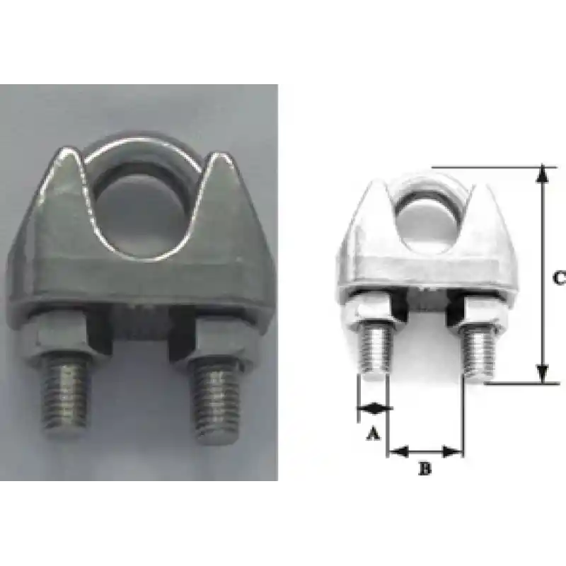 Lalizas 91935 AISI 316 Paslanmaz Çelik D Halkası (D Ring) 8x60x57 mm