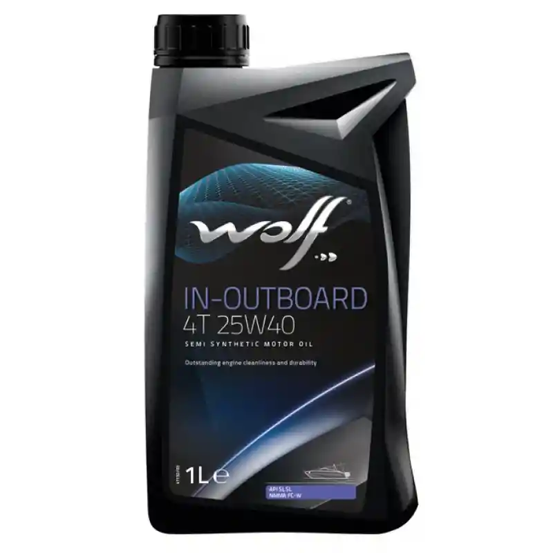 WOLF Motor Yağı İçten-Dıştan Takma 4 zamanlı 25W-40 (YARI SENTETIK) 1Lt