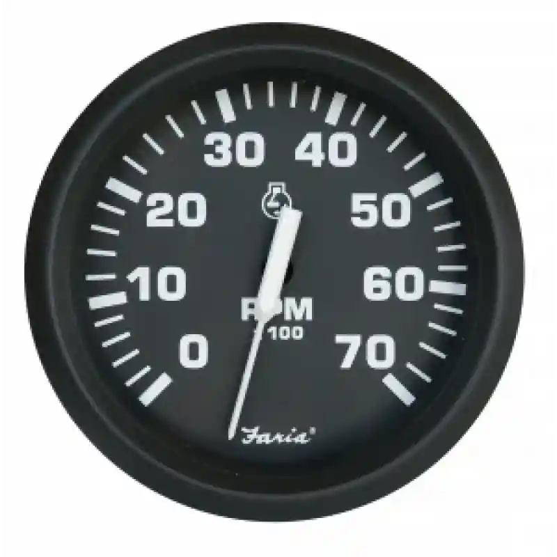 Faria Universal Outboard Devir Göstergesi, 0-7000 Rpm, 12v