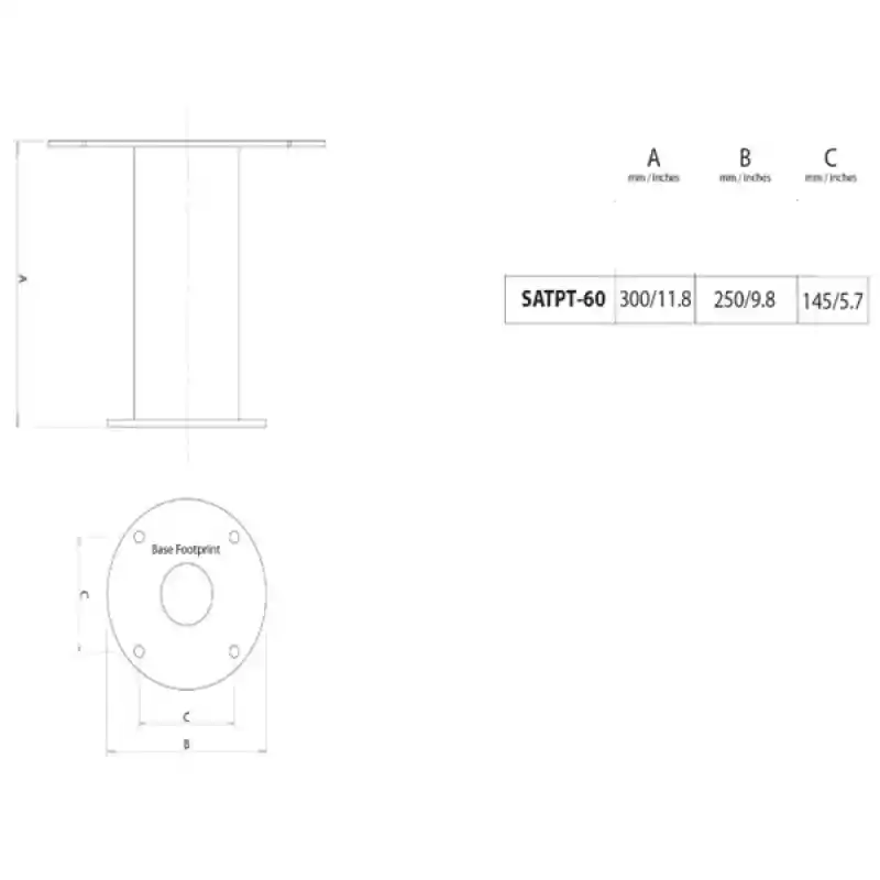 Aluminyum power tower satpt - 60