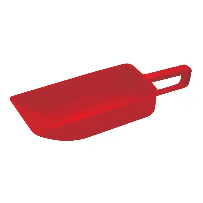 Lalizas Bailer Rigid Sert Tahliye Kepçesi Kırmızı 365x110 mm
