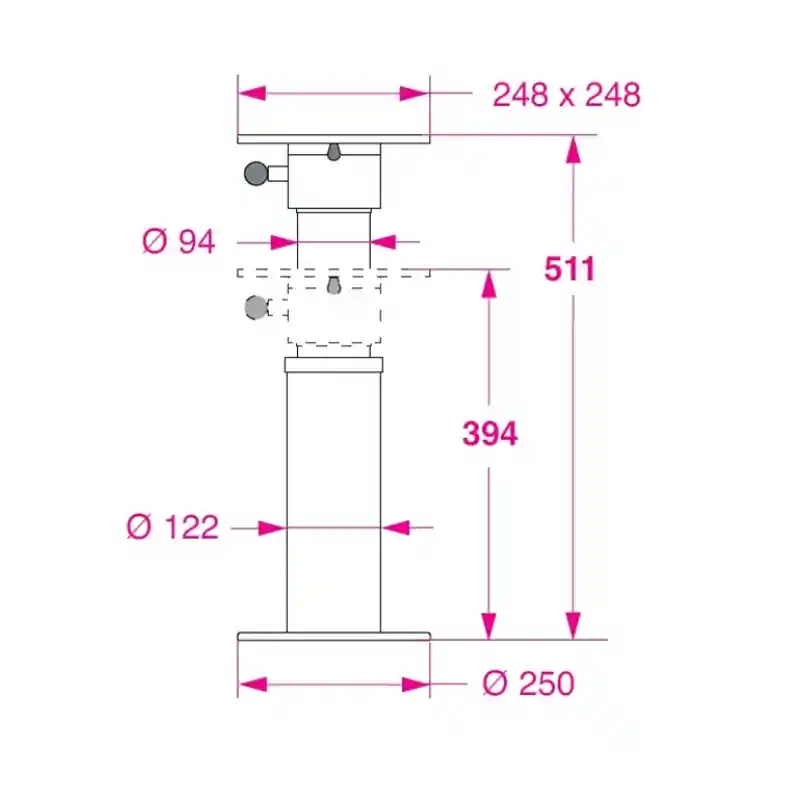 Barka Gazlı oltuk Ayağı - 511 mm