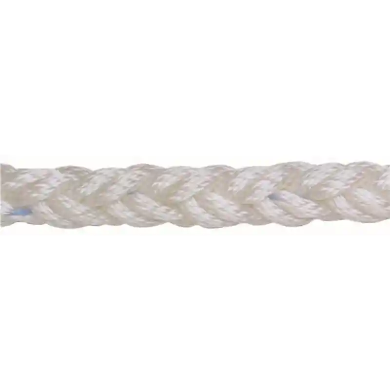 Beyaz polyester 8 kollu halat, 14mm