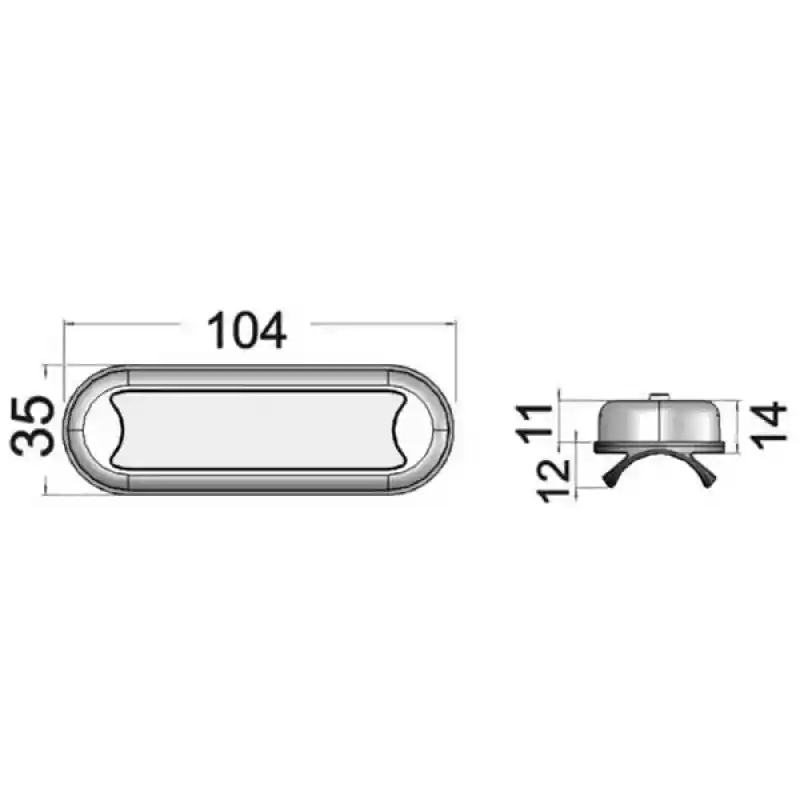 BİMİNİ LAMBASI LEDLİ , 12-24V, IP67
