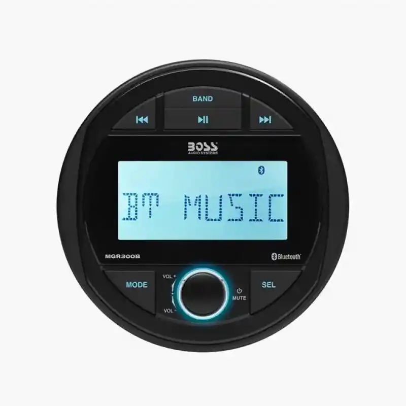 Boss Audio MGR300B Systems Yuvarlak Marin Teyp