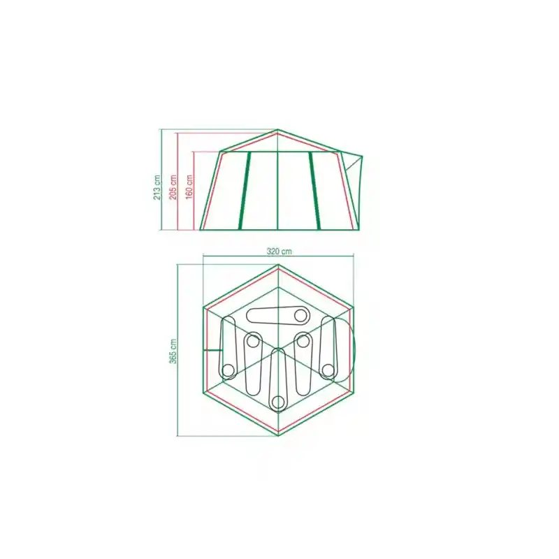 Coleman Çadır POLYGON6 - 6 Kişilik Aile Çadırı