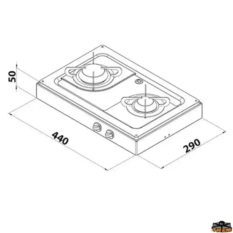 CAN FN1332 Çiftli Set Üstü Ocak