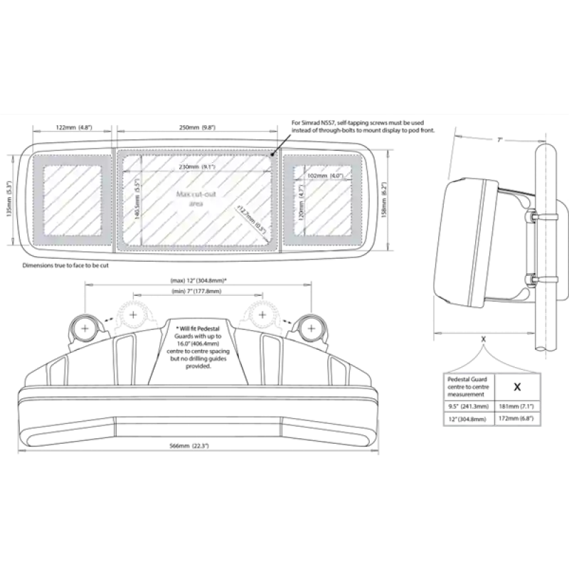 Dümen üstü scanpod SPH-4XI-W