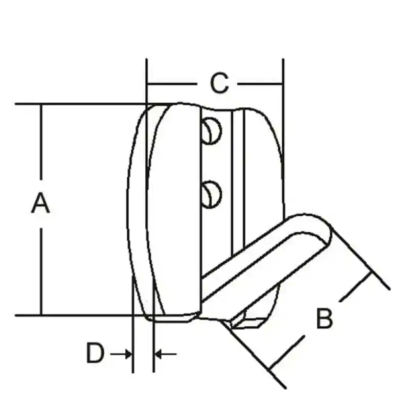 Elbise Askısı 50x28 mm.