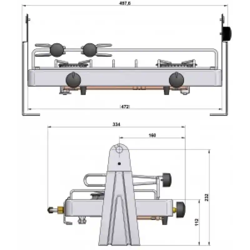 Eno Xtrem 2 Çift Gözlü Gimbal Gazlı Ocak