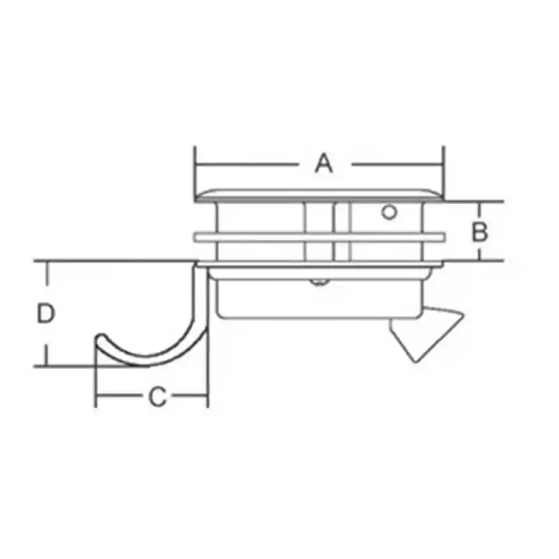 Gömme kulp 61mm