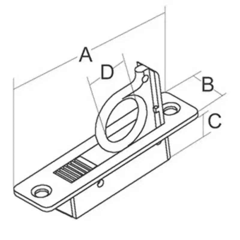 Gömme kulp 83x21mm