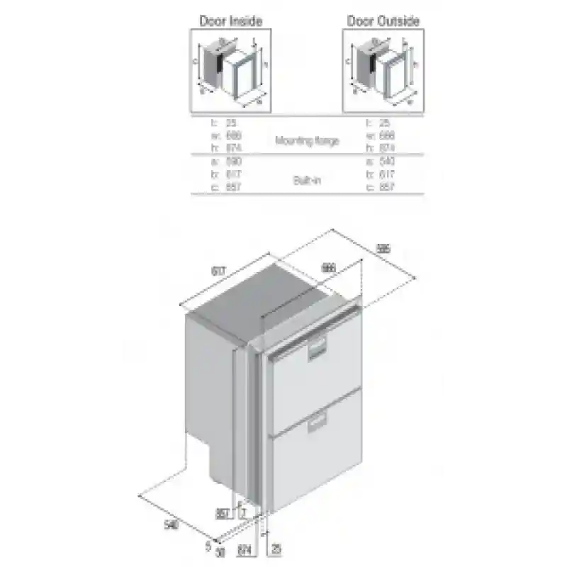 Hepsi Bir Arada Buzdolabı. Model Drw180a